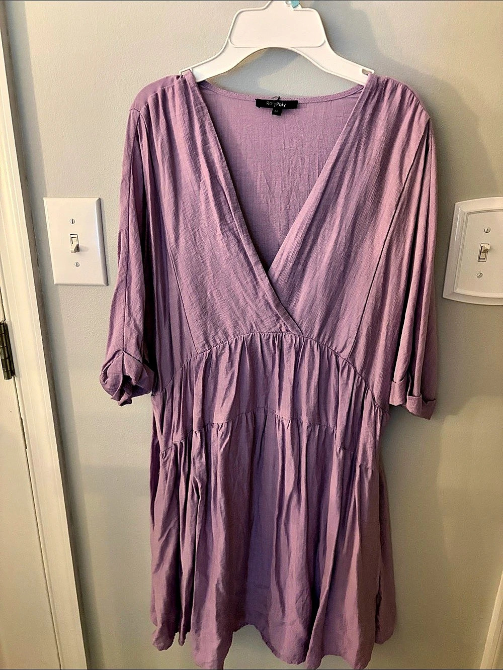 RolyPoly Mini Dress in Purple